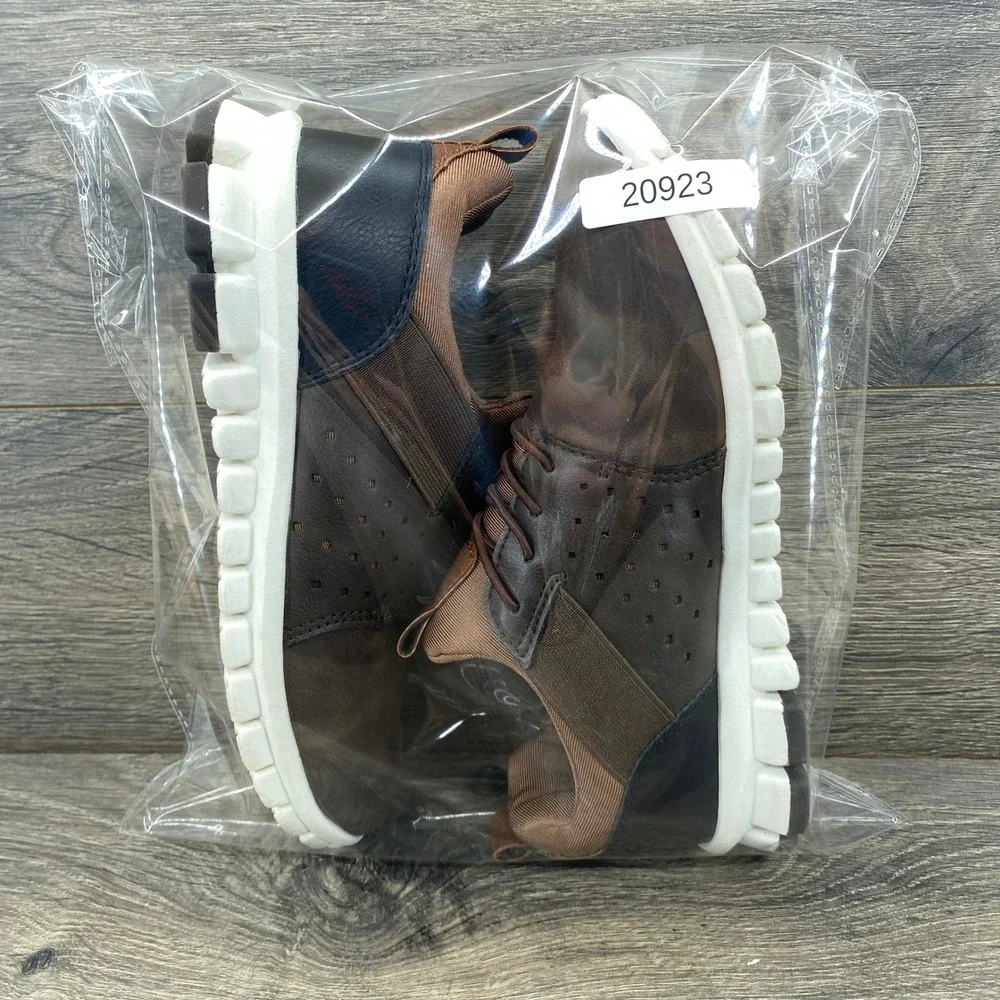 Deer Stags Betts No Sox Jr Kids Boys Waterproof Casual Shoes Brown Size‎ 4 1/2